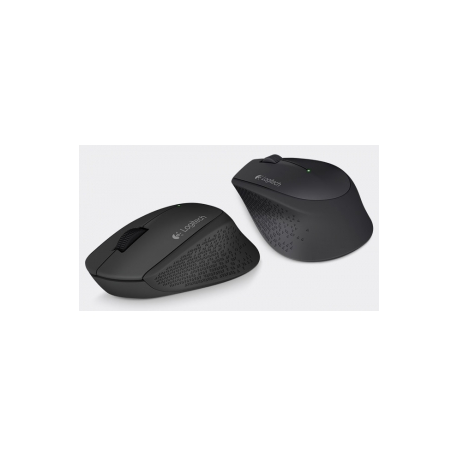 Logitech M280 - Mouse - right-handed - optical - 3 buttons - wireless - 2.4 GHz - USB wireless receiver - black - 1