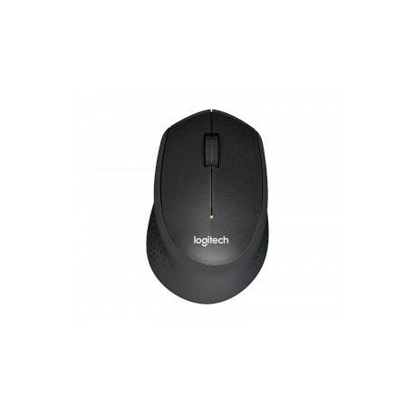 Logitech M330 SILENT PLUS - Mouse - 3 buttons - wireless - 2.4 GHz - USB wireless receiver - black - 0