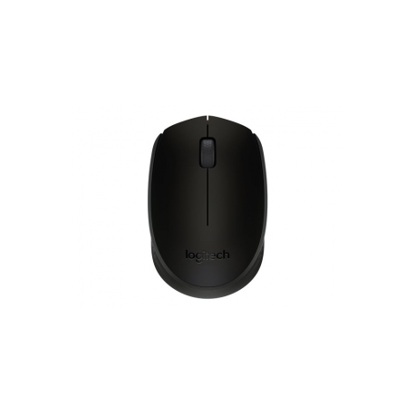 Logitech B170 - Mouse - optical - 3 buttons - wireless - 2.4 GHz - USB wireless receiver - black - 2