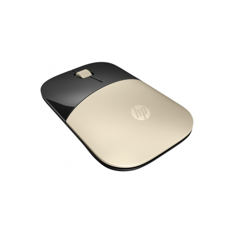 HP Z3700 - Mouse - blue LED - wireless - 2.4 GHz - USB wireless receiver - gold - for OMEN Obelisk by HP 875; HP 15, 27; ENVY x360; Pavilion Gaming 15, 690, TG01; Spectre x360 - 2