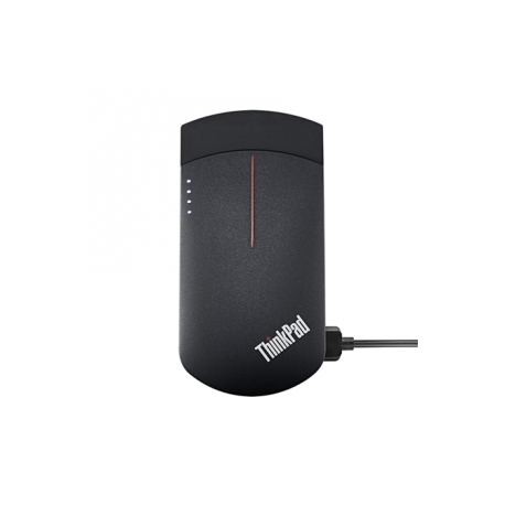 Lenovo ThinkPad X1 Wireless Touch - Mouse - optical - 3 buttons - wireless - 2.4 GHz, Bluetooth 4.0 - USB wireless receiver - black - for IdeaPad S145-15; ThinkCentre M70; ThinkPad L15 Gen 1; X1 Carbon Gen 8; X13 Gen 1 - 5