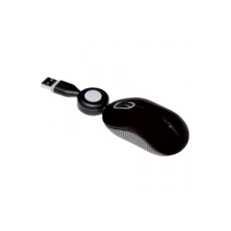 Targus - Mouse - right and left-handed - optical - 3 buttons - wired - USB - black - 0
