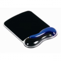 Kensington Duo Gel Mouse Pad Wrist Rest - Mouse pad with wrist pillow - black, blue - TAA Compliant