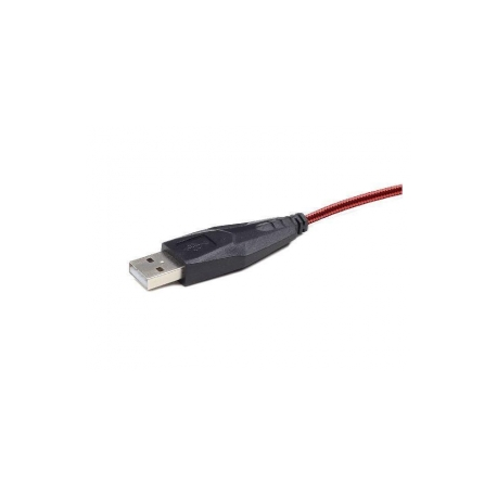 Gembird MUSG-001 - Mouse - right and left-handed - optical - 6 buttons - wired - USB - red - 1