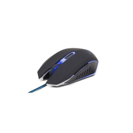 Gembird MUSG-001 - Mouse - right and left-handed - optical - 6 buttons - wired - USB - blue - 0