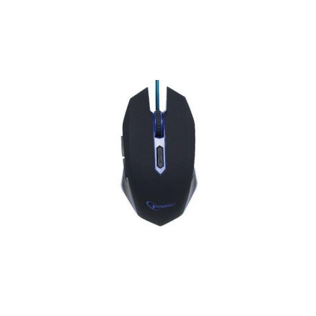 Gembird MUSG-001 - Mouse - right and left-handed - optical - 6 buttons - wired - USB - blue - 3