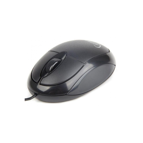 Gembird MUS-U-01 - Mouse - right and left-handed - optical - 3 buttons - wired - USB - black - 2