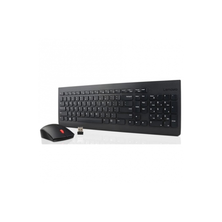 Lenovo Essential Wired Combo - Keyboard and mouse set - USB - for ThinkCentre M71X - Estonian layout - 0