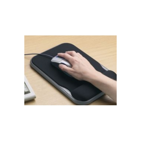 Kensington Sports Contour Gel Mouse Wrist Pad - Mouse pad with wrist pillow - black - 0