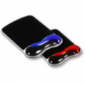 Kensington Duo Gel Mouse Pad Wrist Rest - Mouse pad with wrist pillow - black, red - TAA Compliant