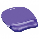 Fellowes Gel Crystal - Mouse pad with wrist pillow - violet