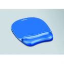 Fellowes Gel Crystal - Mouse pad with wrist pillow - blue