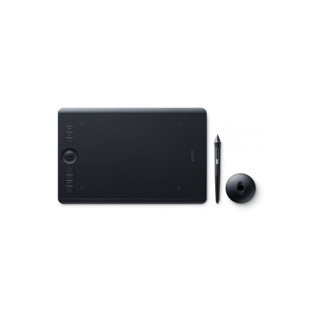 Wacom Intuos Pro Medium - Digitiser - right and left-handed - 22.4 x 14.8 cm - multi-touch - electromagnetic - 8 buttons - wireless, wired - USB, Bluetooth - black - 4