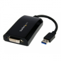 StarTech.com USB to DVI Adapter - 1920x1200 - External Video & Graphics Card - Dual Monitor Display Adapter Cable - Supports Mac & Windows (USB2DVIPRO2) - USB  /  DVI adapter - USB (M) to DVI-I (F) - USB 2.0 - 27 m - 1920 x 1200 (WUXGA) support - black - for P / N: DVIDDMM10, DVIDDMM6, DVIDSMM10, DVIMM6, DVISPL1DD, HDDVIMM3, HDMIDVIMM10, HDMIDVIMM6