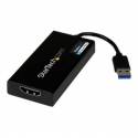 StarTech.com USB 3.0 to HDMI Adapter, 4K 30Hz Ultra HD, DisplayLink Certified, USB Type-A to HDMI Display Adapter Converter for Monitor, External Video & Graphics Card, Mac & Windows - USB to HDMI Adapter (USB32HD4K) - Adapter cable - TAA Compliant - USB Type A male to HDMI female - 20 cm - black - USB power + audio - for P / N: HDDVIMM3, HDMM12, HDMM15, HDMM1MP, HDMM2MP, HDMM3, HDMM3MP, HDMM50A, HDMM6, HDPMM50
