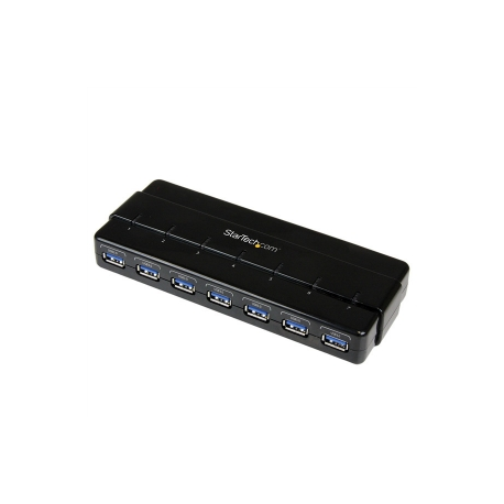 StarTech.com 7 Port USB 3.0 Hub – Up To 5 Gbps – 7 x USB – Universal Multi Port USB Extender for Your Desktop – USB Powered (ST7300USB3B) - Hub - 7 x SuperSpeed USB 3.0 - desktop - for P / N: BNDTBUSB3142, PEXUS313AC2V, PEXUSB311A1E, PEXUSB312A2, PEXUSB314A2V2, SDMSDRWU3AC - 3