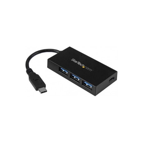 StarTech.com 4-Port USB 3.0 Hub - Powered USB 3.1 Gen 1 Hub - USB-C to 1x USB-C and 3x USB-A Adapter - USB-C Port Expander (HB30C3A1CFB) - Hub - 4 x SuperSpeed USB 3.0 - desktop - for P / N: CFASTRWU3C, SDMSDRWU3AC, TB3DK2DPPD, TB3DK2DPPDUE, TB3DKDPMAW, TB3DKDPMAWUE - 1