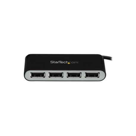 StarTech.com 4 Port USB 2.0 Hub - USB Bus Powered - Portable Multi Port USB 2.0 Splitter and Expander Hub - Small Travel USB Hub (ST4200MINI2) - Hub - 4 x USB 2.0 - desktop - 3