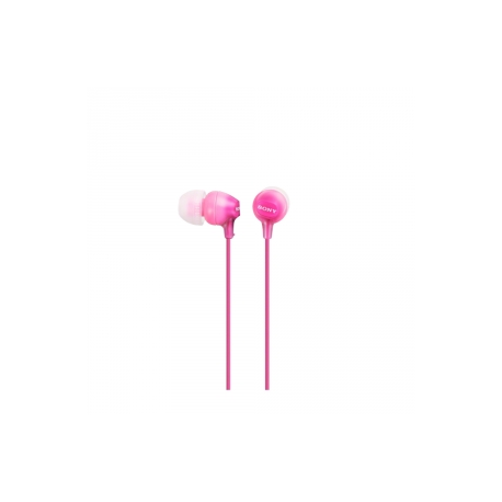 Sony MDR-EX15AP - EX Series - earphones with mic - in-ear - wired - 3.5 mm jack - pink - 2