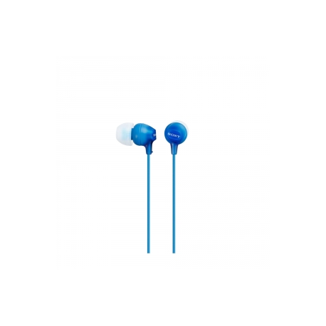 Sony MDR-EX15AP - EX Series - earphones with mic - in-ear - wired - 3.5 mm jack - blue - 2