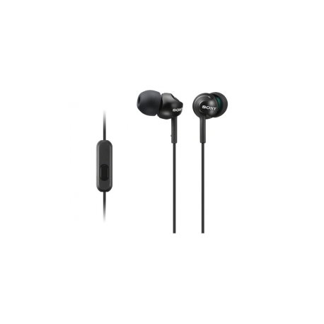 Sony MDR-EX110AP - Earphones with mic - in-ear - wired - 3.5 mm jack - black - 1