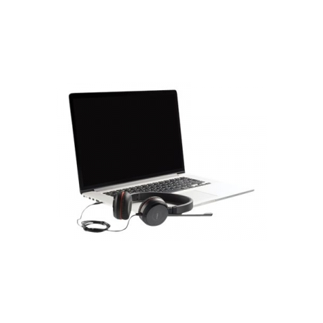 Jabra Evolve 30 II MS stereo - Headset - on-ear - wired - USB, 3.5 mm jack - Certified for Skype for Business - 10