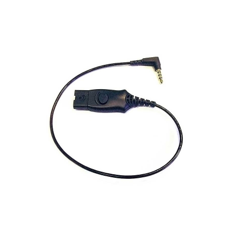 Poly MO300-iPhone & Blackberry - Headset cable - 4-pole mini jack male to Quick Disconnect male - for Apple iPhone 3G, 3GS, 4, 4S, 5 - 0