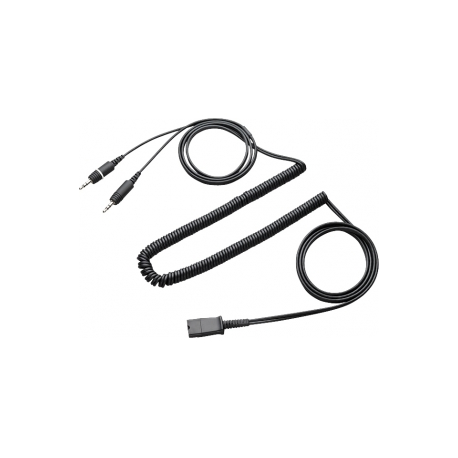 Poly - AV  /  multimedia cable - stereo mini jack (M) - black - 0