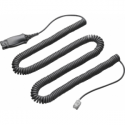 Poly HIS Adapter Cable - Headset cable - Quick Disconnect male - coiled - for AVAYA 96XX; Definity 9631; one-X Deskphone Edition 96XX