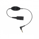 Jabra - Headset cable - Quick Disconnect male to stereo mini jack male - 30 cm