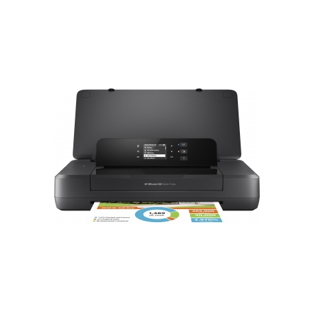 HP Officejet 200 Mobile Printer - Printer - colour - ink-jet - A4 / Legal - 1200 x 1200 dpi - up to 20 ppm (mono)  /  up to 19 ppm (colour) - capacity: 50 sheets - USB 2.0, USB host, Wi-Fi - 5