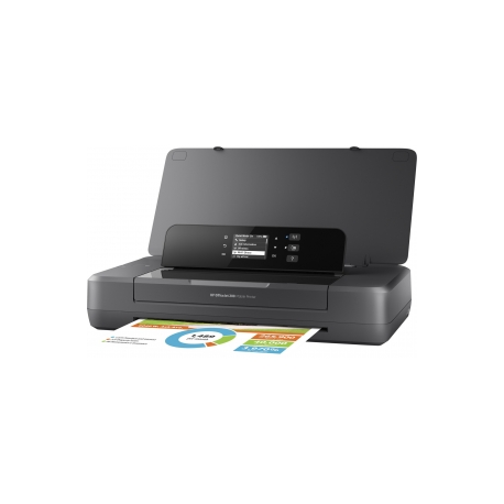 HP Officejet 200 Mobile Printer - Printer - colour - ink-jet - A4 / Legal - 1200 x 1200 dpi - up to 20 ppm (mono)  /  up to 19 ppm (colour) - capacity: 50 sheets - USB 2.0, USB host, Wi-Fi - 7
