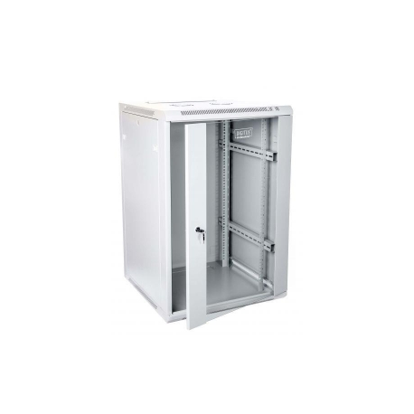 DIGITUS Professional DN-W19 18U / 600 - Cabinet - wall mountable - grey, RAL 7035 - 18U - 19" - 1