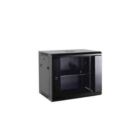 Netrack - Cabinet - wall mountable - black - 6U - 19" - 0