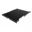 StarTech.com 1U Sliding Server Rack Mount Keyboard Shelf Tray - 55lbs - 22" Deep Steel Pull Out Drawer for 19" AV, Network Equipment Rack (SLIDESHELFD) - Rack keyboard shelf - black - for P / N: RK1536BKF, RK1836BKF, RK2537BKM, RK3236BKF, RK4236BKB, RK4242BK24, RK4242BK30