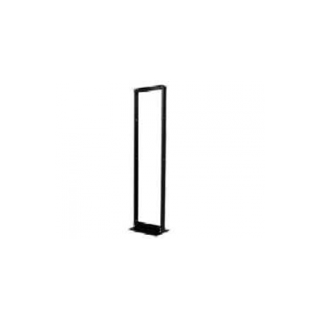 APC NetShelter 2 Post Open Frame Rack - Rack - black - 45U - 19" - for P / N: SCL500RMI1UNC, SMTL1000RMI2UC, SMTL750RMI2UC, SMX1500RM2UC, SMX1500RM2UCNC - 0