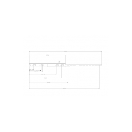 Netrack - Rack mounting rails - silver - 4U - 19" - 1