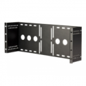 StarTech.com 4U Universal VESA LCD Monitor Mounting Bracket for 19-inch Rack or Cabinet - TAA Compliant - Cold-Pressed Steel Bracket (RKLCDBK) - Mounting kit - for LCD display - solid cold pressed steel - black - screen size: 19" - for P / N: CABSCRWS1224, RK2433BKM, RK2537BKM, RK3236BKF, RK4236BKB, RK4242BK24, RK4242BK30