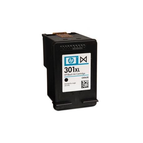 HP 301XL - High Yield - black - original - ink cartridge - for Deskjet 1050A J410, 1051A J410, 10XX, 10XX J410, 15XX, 2000, 2050 J510, 2050A J510, 2054A J510, 25XX, 3000, 3050 J610, 3050A J611, 3052A J611, 3054A J611, 3055A J611, 3057A J611, 3059A J611, 3510; Envy 450X, 553X; Officejet 26XX, 46XX - 2