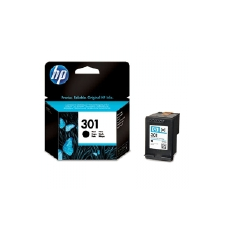 HP 301 - Black - original - ink cartridge - for Deskjet 1050A J410, 1051A J410, 10XX, 10XX J410, 15XX, 2000, 2050 J510, 2050A J510 - 0