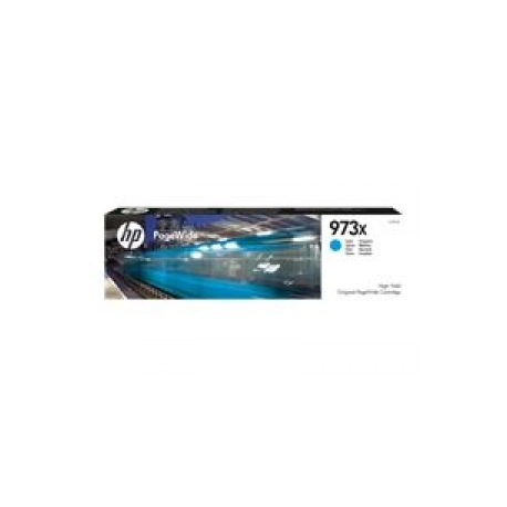 HP 973X - High Yield - cyan - original - PageWide - ink cartridge - for PageWide Managed MFP P57750, P55250; PageWide Pro 452, 477 - 0