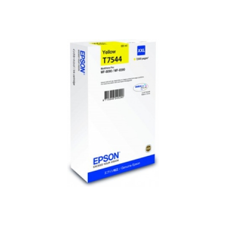 Epson T7544 - 69 ml - XXL size - yellow - original - ink cartridge - for WorkForce Pro WF-8090, WF-8090 D3TWC, WF-8090DW, WF-8590, WF-8590 D3TWFC, WF-8590DWF - 0