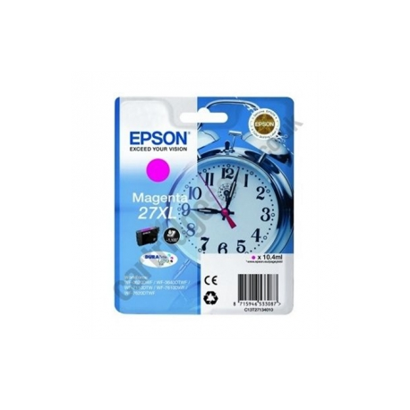 Epson 27XL - 10.4 ml - XL - magenta - original - ink cartridge - for WorkForce WF-3620, WF-3640, WF-7110, WF-7210, WF-7610, WF-7620, WF-7710, WF-7715, WF-7720 - 0