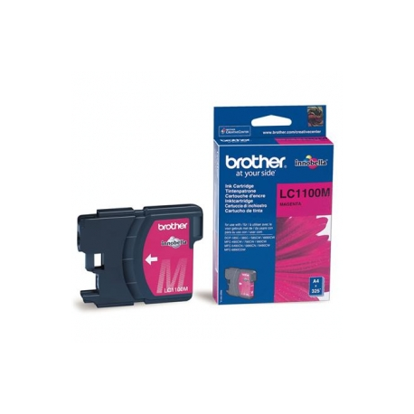 Brother LC1100M - Magenta - original - ink cartridge - for Brother DCP-185, 385, 395, 585, J715, MFC-490, 5490, 5890, 5895, 6890, 790, 795, 990, J615 - 0