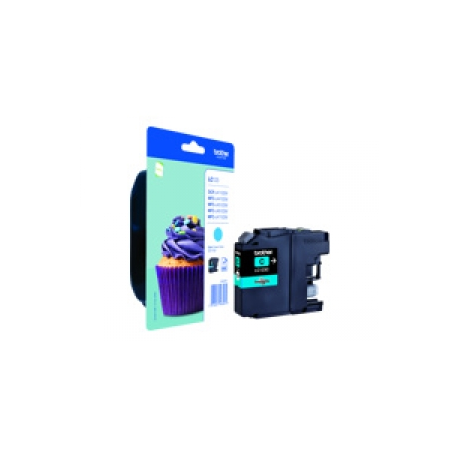 Brother LC123C - High Yield - cyan - original - ink cartridge - for Brother DCP-J132, J152, J172, J552, J752, MFC-J245, J470, J650, J6520, J6720, J6920, J870 - 0