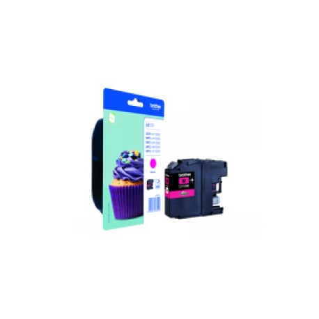 Brother LC123M - High Yield - magenta - original - ink cartridge - for Brother DCP-J100, J105, J132, J152, J552, J752, MFC-J245, J470, J650, J6520, J6720, J6920 - 0