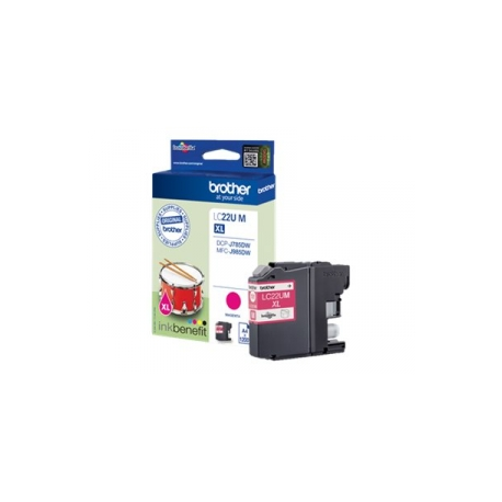 Brother LCLC22UM - XL - magenta - original - ink cartridge - for Brother DCP-J785DW, MFC-J985DW; INKvestment Work Smart MFC-J985DW, MFC-J985DW XL - 0