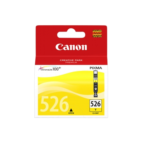 Canon CLI-526Y - 9 ml - yellow - original - ink tank - for PIXMA iP4950, iX6550, MG5250, MG5350, MG6150, MG6250, MG8150, MG8250, MX715, MX885, MX895 - 0