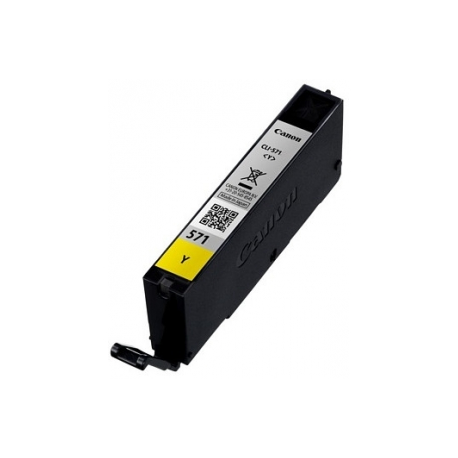 Canon CLI-571Y - 7 ml - yellow - original - ink tank - for PIXMA TS5051, TS5053, TS5055, TS6050, TS6051, TS6052, TS8051, TS8052, TS9050, TS9055 - 3