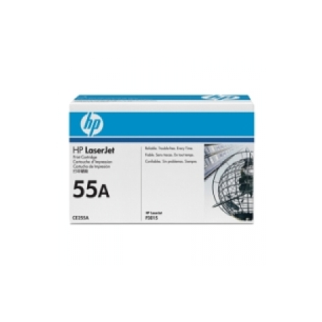 HP 55A - Black - original - LaserJet - toner cartridge (CE255A) - for LaserJet Enterprise MFP M525, P3015; LaserJet Enterprise Flow MFP M525 - 0